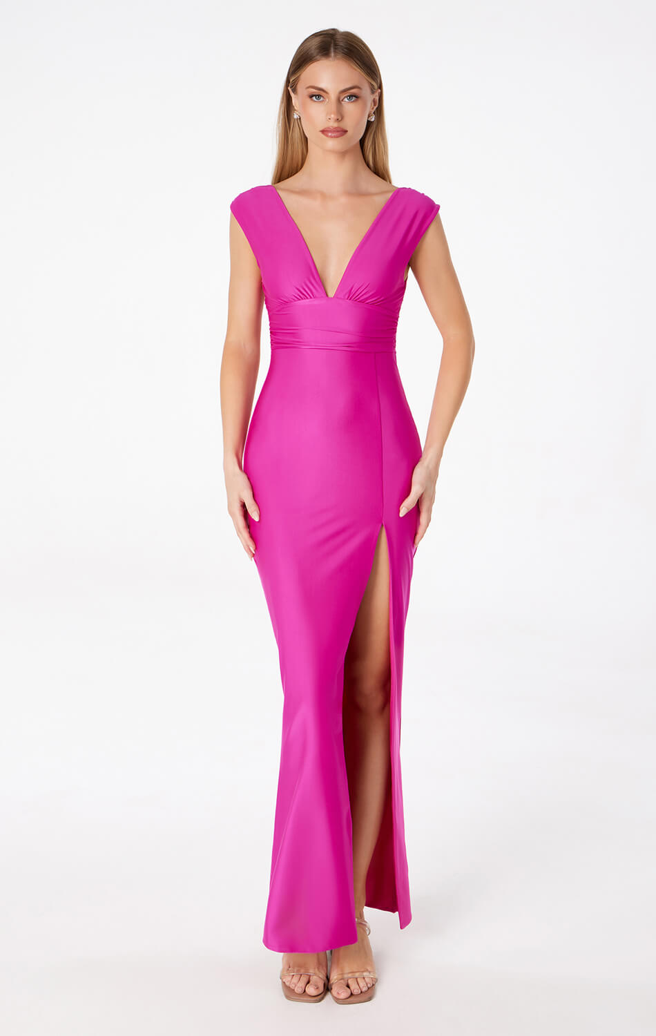 ROMI STRETCH JERSEY MAXI DRESS