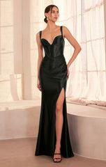 Gina Maxi Dress - Satin Bustier Long Dress