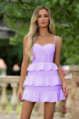 Size XL, Kiara Mini Dress - Lilac - FINAL SALE
