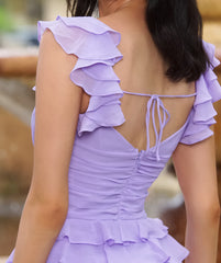 Size XL, Nora Mini Dress - Lilac - FINAL SALE