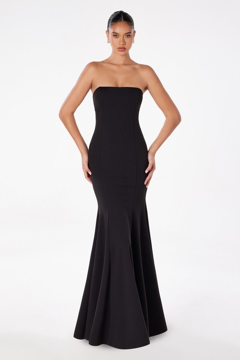 Poppy Maxi Dress - Strapless Fitted Dress