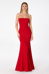 Poppy Maxi Dress - Strapless Fitted Dress