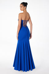Poppy Maxi Dress - Strapless Fitted Dress
