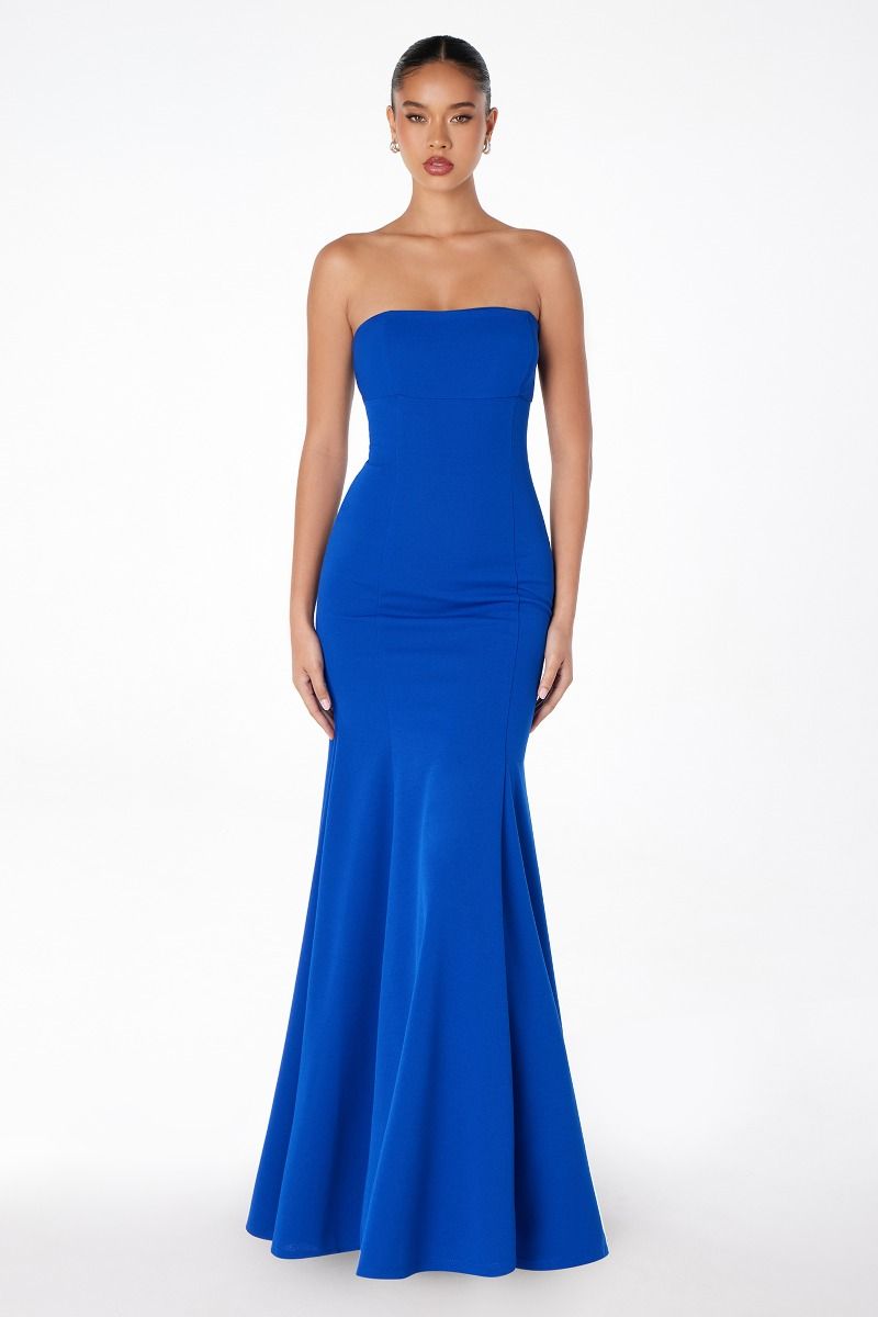 Poppy Maxi Dress - Strapless Fitted Dress